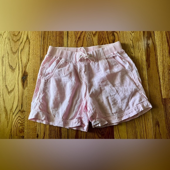 J.McLaughlin Drawstring Pink Linen Shorts - Small - Picture 1 of 8